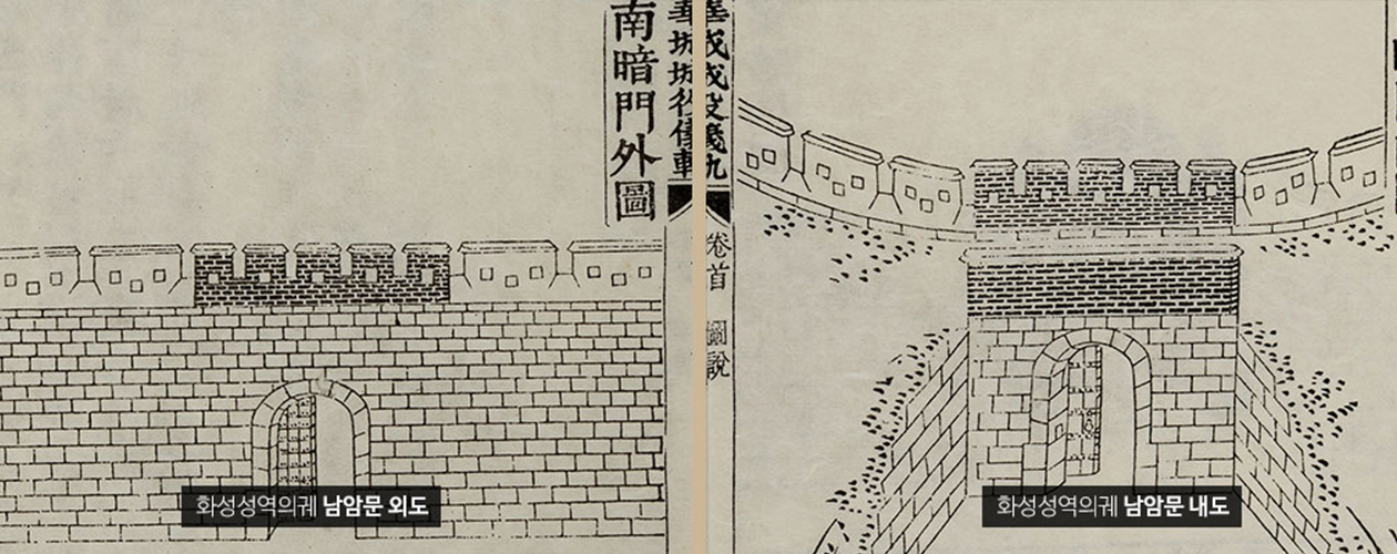 미복원동쪽성벽 그림 사진2