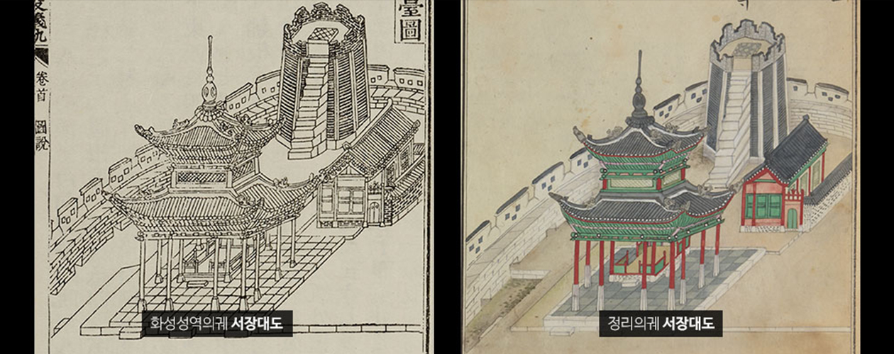 서장대 그림 사진1